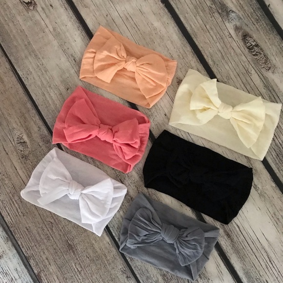 Brand New Baby Toddler Girl Bow Headbands - Picture 2 of 8